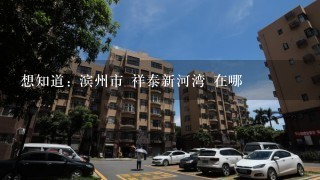 想知道: 滨州市 祥泰新河湾 在哪