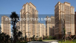 苏州市实验小学学区房有哪些