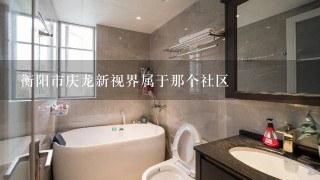 衡阳市庆龙新视界属于那个社区