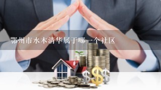 鄂州市水木清华属于哪1个社区