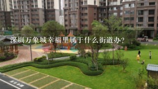 深圳万象城幸福里属于什么街道办？