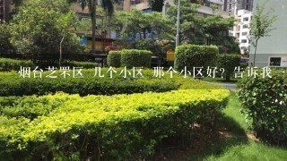 烟台芝罘区 几个小区 那个小区好？告诉我1个市里比