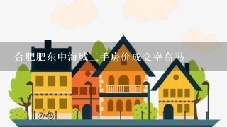 合肥肥东中海城2手房价成交率高吗