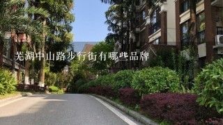 芜湖中山路步行街有哪些品牌