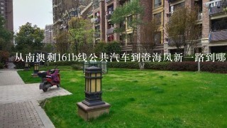 从南澳剩161b线公共汽车到澄海凤新1路到哪个站下?