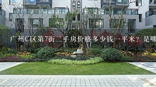 广州C区第7街2手房价格多少钱1平米？是哪家地产公