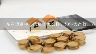 东亚望京中心的房子怎么样，50年大产权，商住两用，