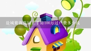 盐城紫薇花园2手房100万过户费多少钱