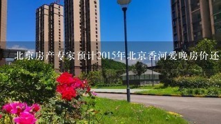 北京房产专家预计2015年北京香河爱晚房价还会跌吗