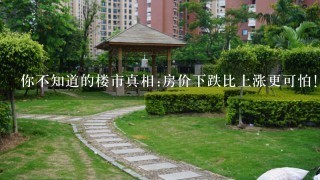 你不知道的楼市真相:房价下跌比上涨更可怕!