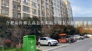 合肥房价那么高怎么买房？这5个原则要掌握