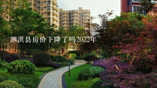 泗洪县房价下降了吗2022年