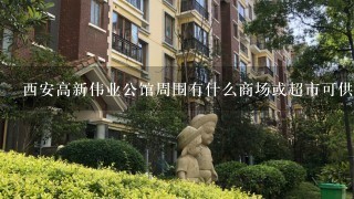 西安高新伟业公馆周围有什么商场或超市可供选择购买生活用品和食品？