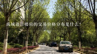 禹城进日楼房的交易价格分布是什么?