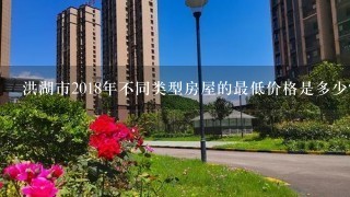 洪湖市2018年不同类型房屋的最低价格是多少?